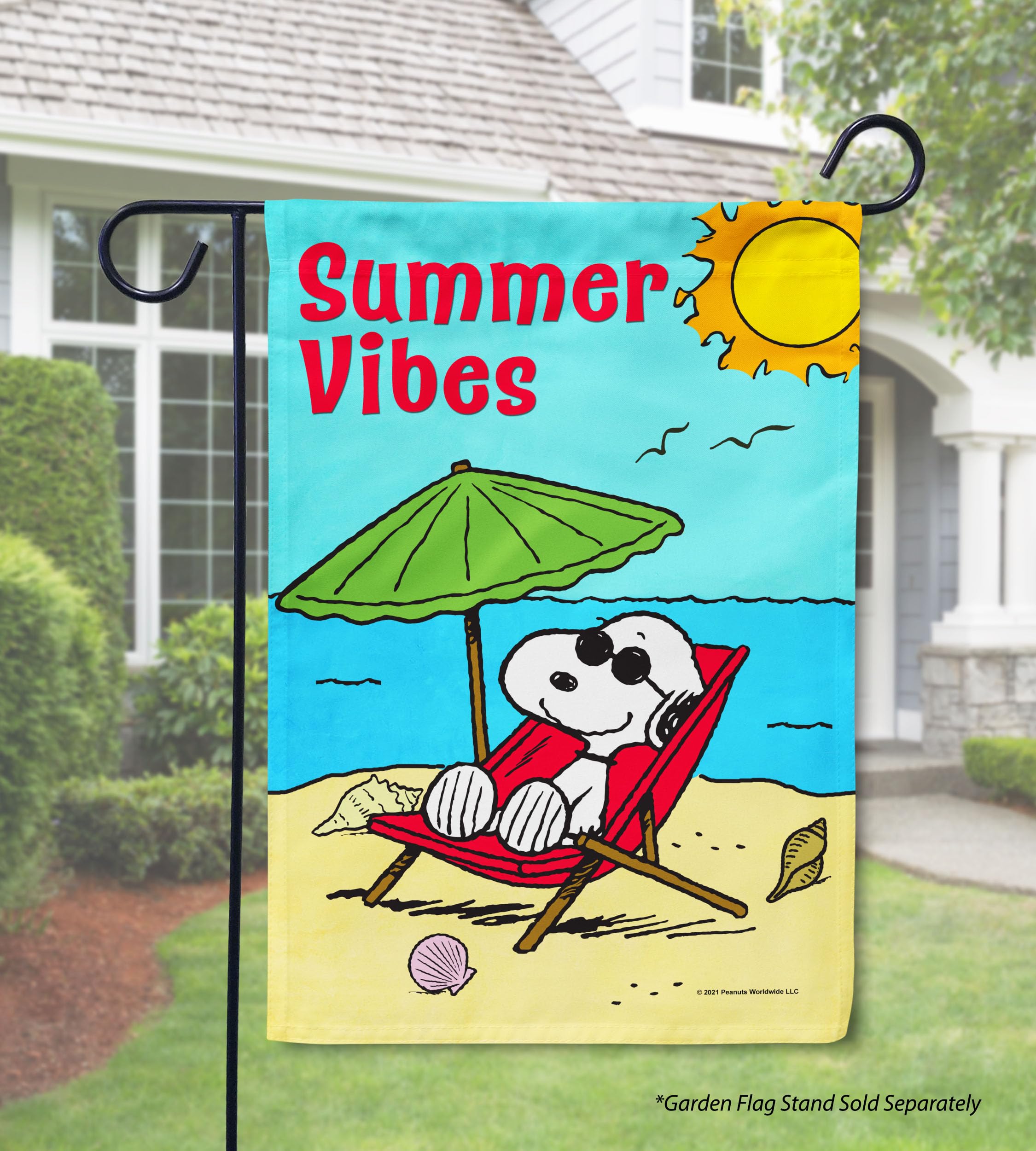 Amazon.com : Flagology.com, PEANUTS®, PEANUTS® Summer Beach